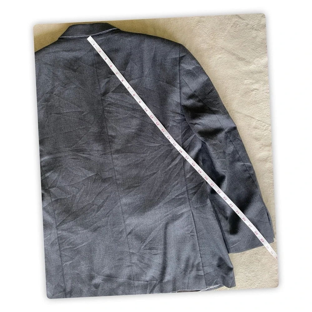 Brooks Brothers 346 Madison Fit Wool Sport Coat Blazer Gray 40S Mens